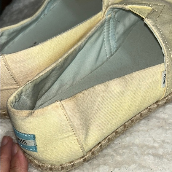 TOMS Light Yellow Espadrille Shoes - Picture 13 of 13